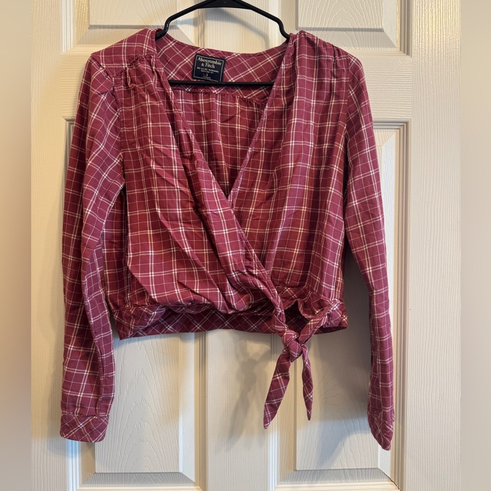 Abercrombie & Fitch flannel blouse small
